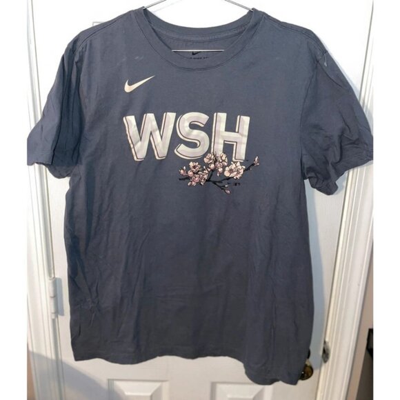 Nike Washington Nationals Unisex Graphic Tee | Sz L | Pink Cherry Blossom EUC - Picture 1 of 3